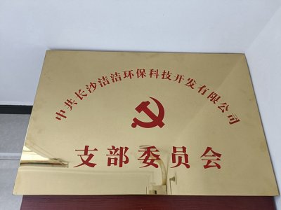 中共长沙洁洁环保科技开发有限公司党支部委员会正式成立